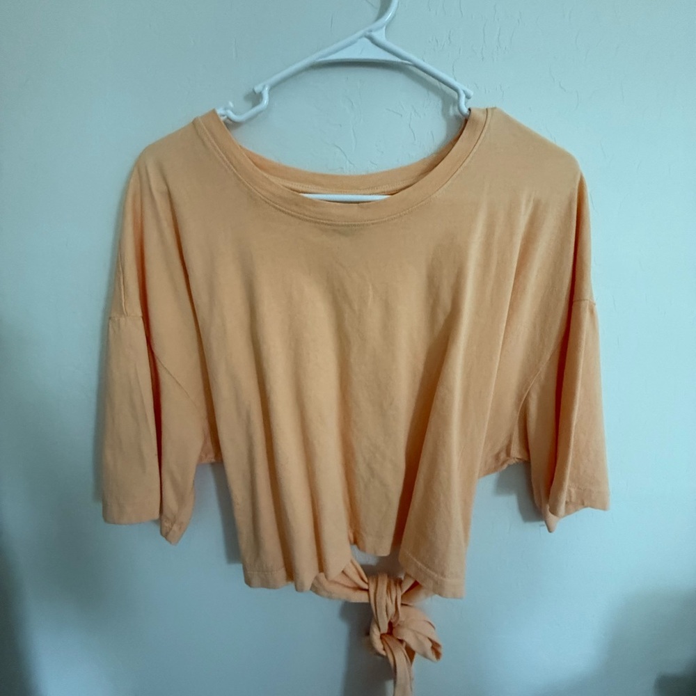 Universal Thread Peach Tie-Back Women's Top